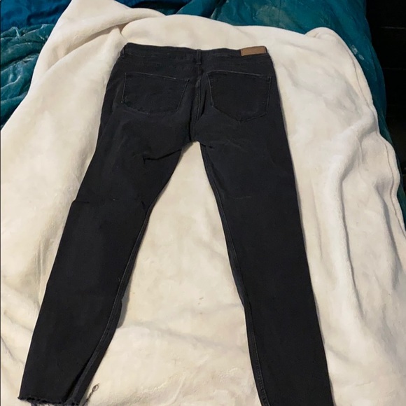 Black wash Mango ripped jeans - Picture 3 of 5